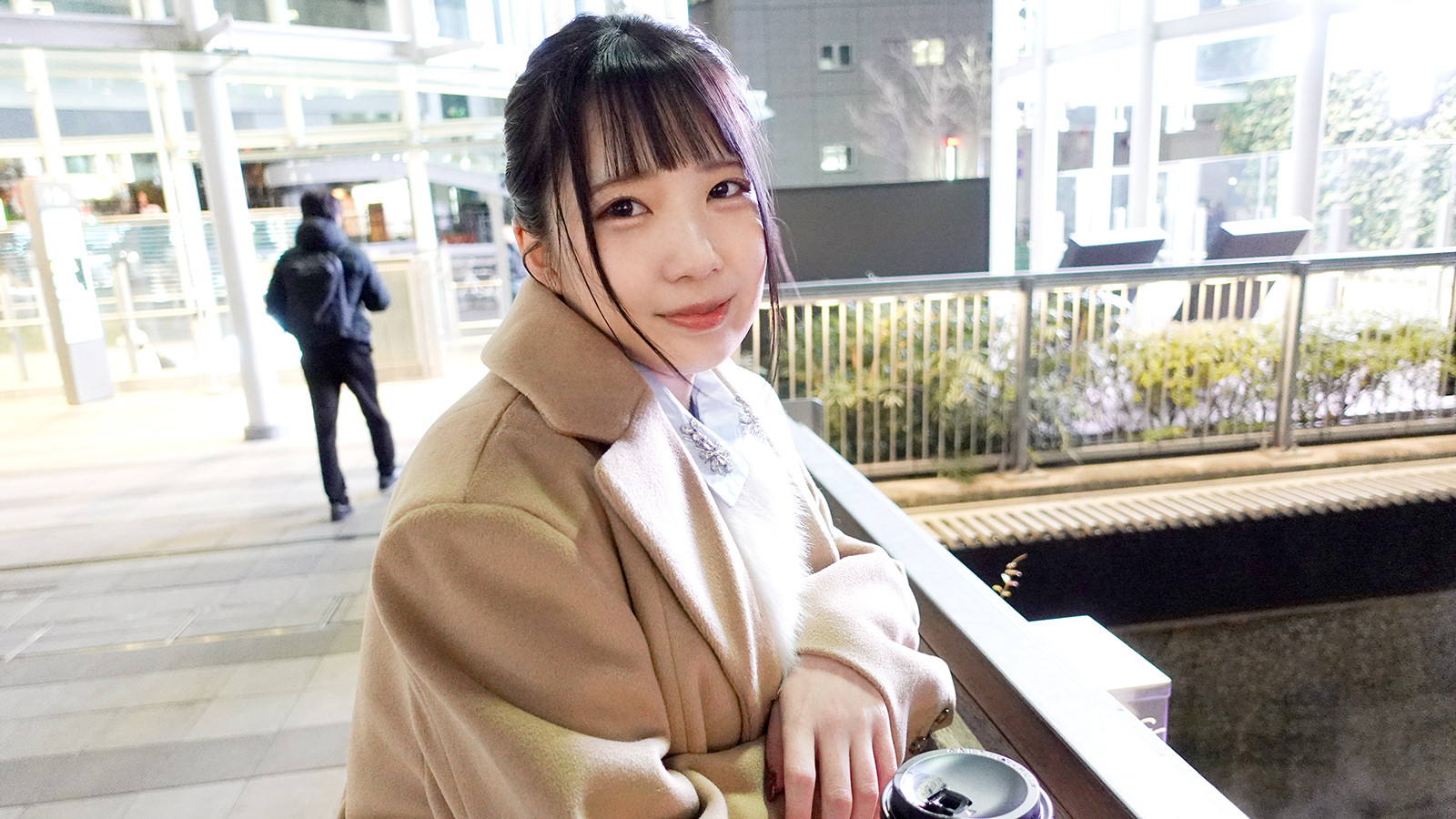 Hカップの巨乳現役女子大生のSEX