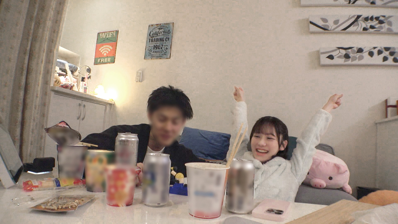 同棲中のすっぴん彼女とハメ撮り