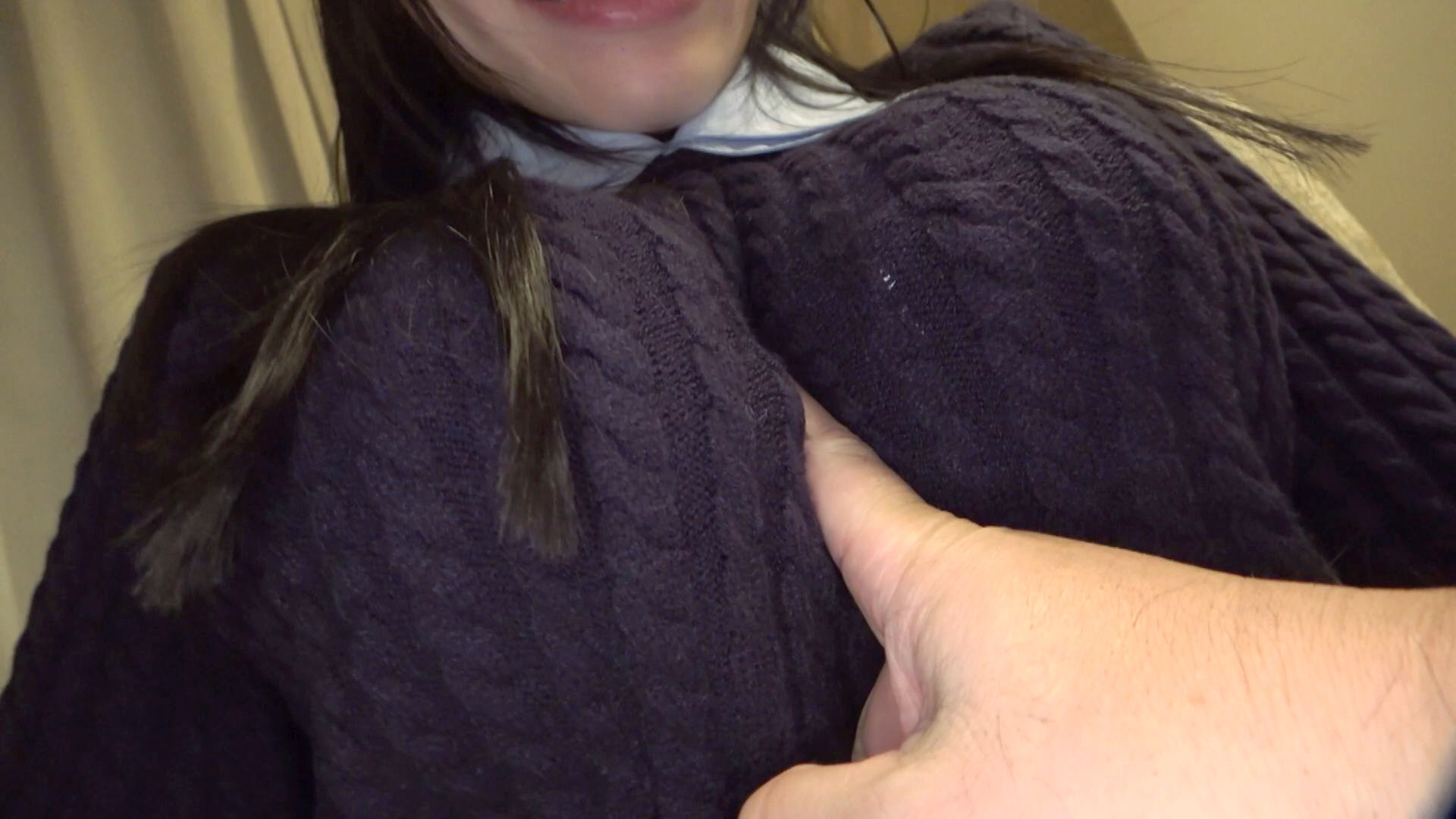 染みパン巨乳娘のSEX