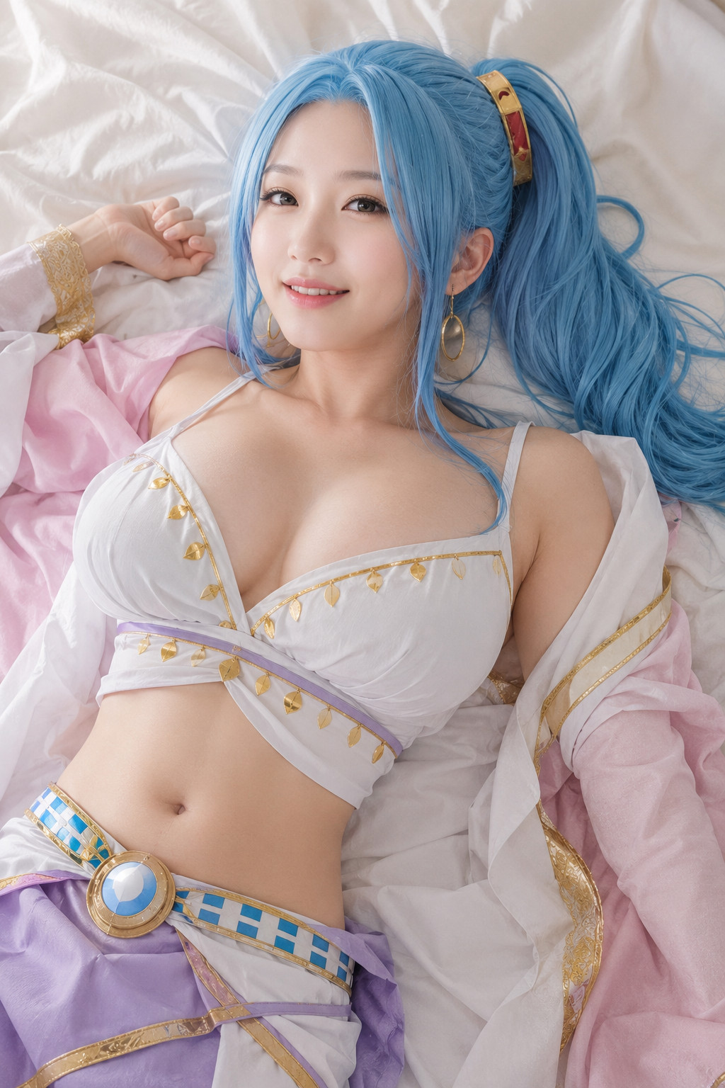 「ワンピース ネフェルタリ・ビビ」実写/リアル系のAIコスプレ画像