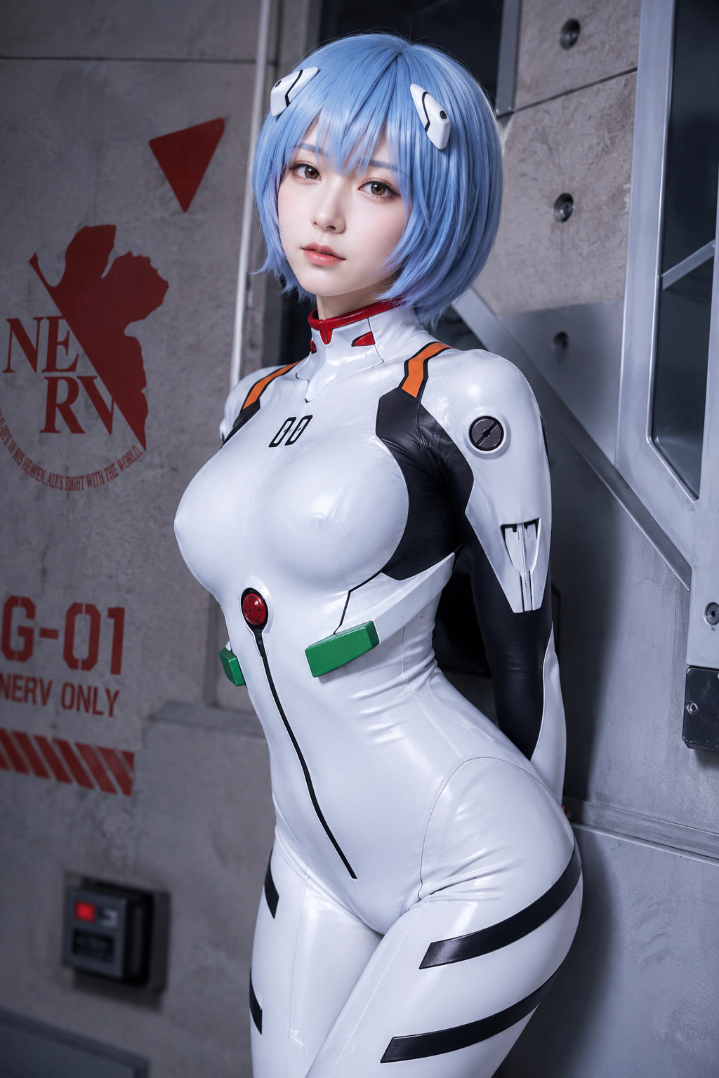 「エヴァンゲリオン 綾波レイ」実写/リアル系のAIコスプレ画像