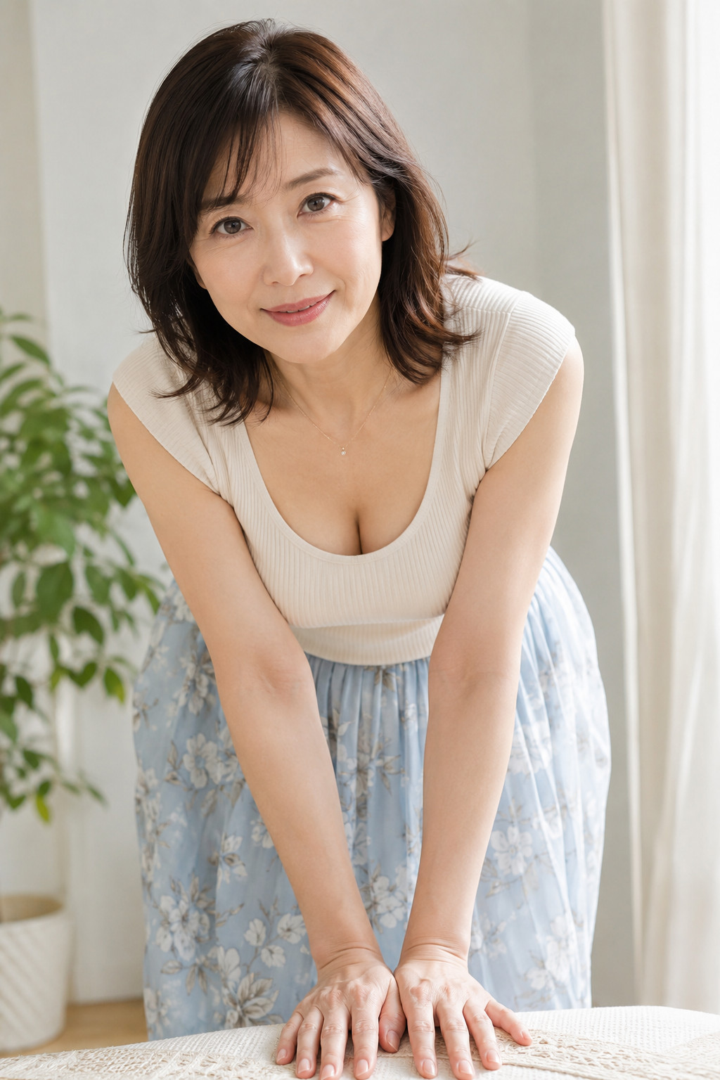 近所や街中にいる夏服普段着のおばさんにムラムラきちゃいます･･･夏服熟女グラビアAI画像