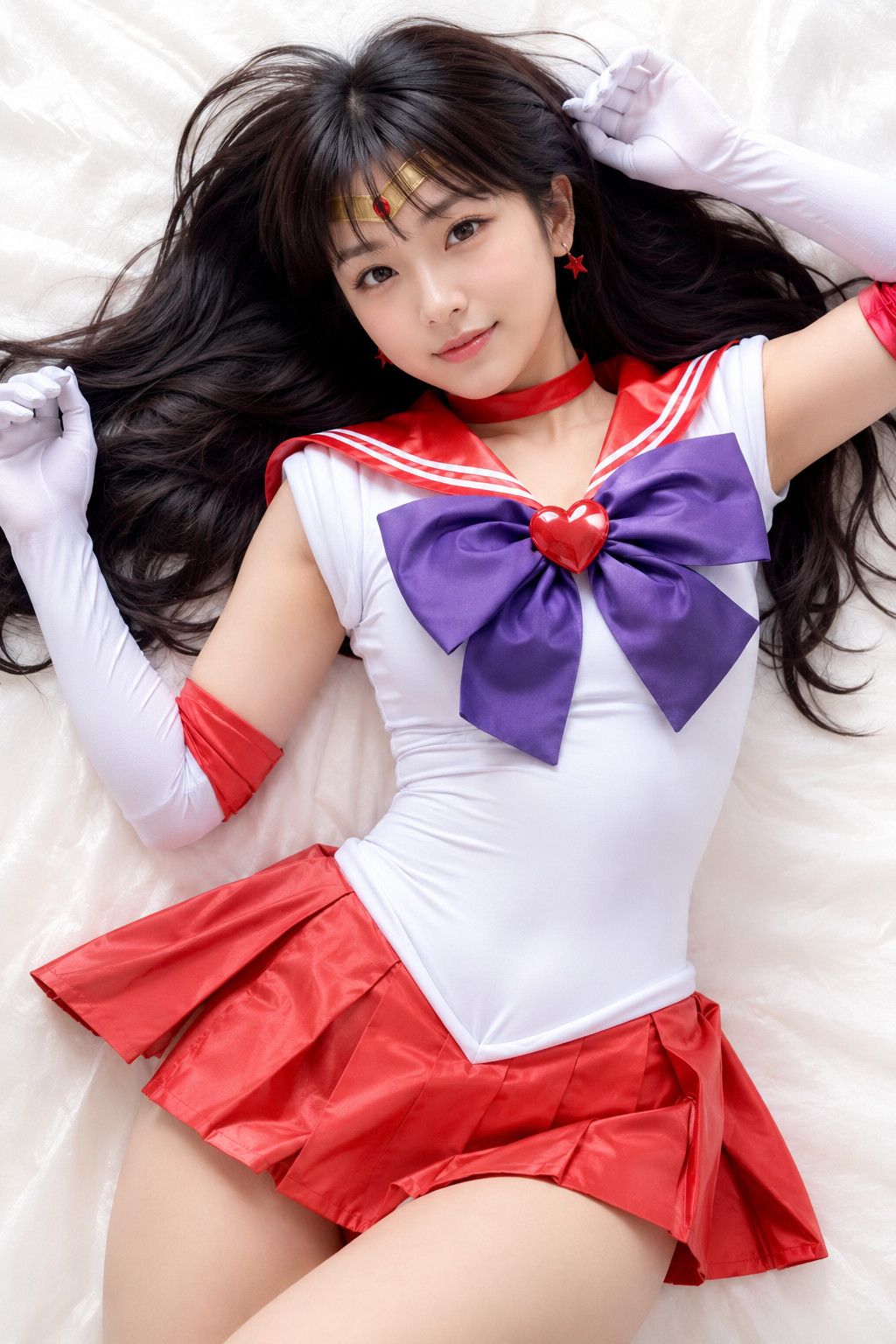 「セーラームーン 火野レイ」実写/リアル系のAIコスプレ画像