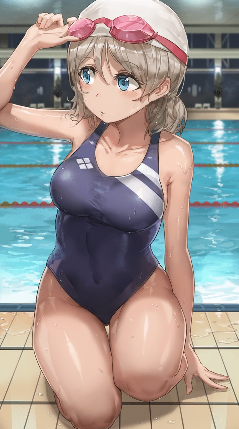 2次元の競泳水着画像